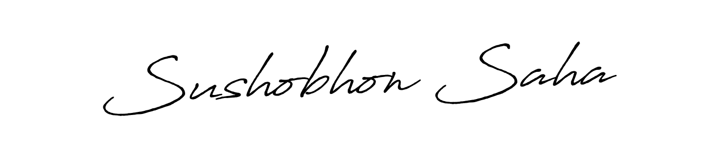 Also You can easily find your signature by using the search form. We will create Sushobhon Saha name handwritten signature images for you free of cost using Antro_Vectra_Bolder sign style. Sushobhon Saha signature style 7 images and pictures png