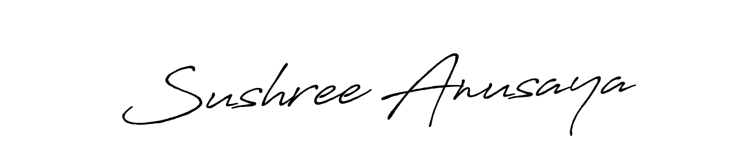 How to make Sushree Anusaya signature? Antro_Vectra_Bolder is a professional autograph style. Create handwritten signature for Sushree Anusaya name. Sushree Anusaya signature style 7 images and pictures png