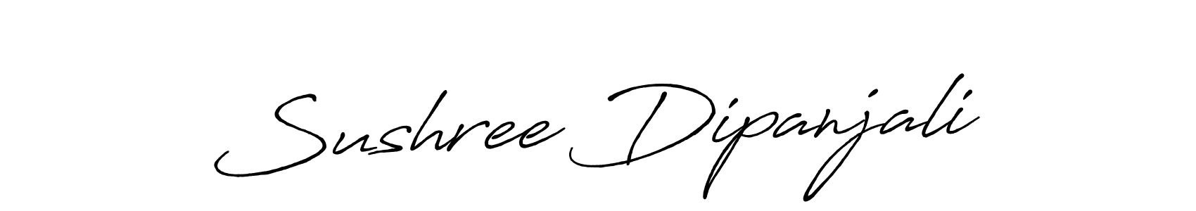 You should practise on your own different ways (Antro_Vectra_Bolder) to write your name (Sushree Dipanjali) in signature. don't let someone else do it for you. Sushree Dipanjali signature style 7 images and pictures png