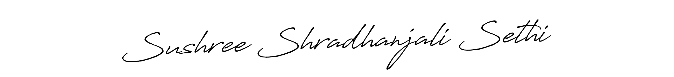 Make a beautiful signature design for name Sushree Shradhanjali Sethi. Use this online signature maker to create a handwritten signature for free. Sushree Shradhanjali Sethi signature style 7 images and pictures png