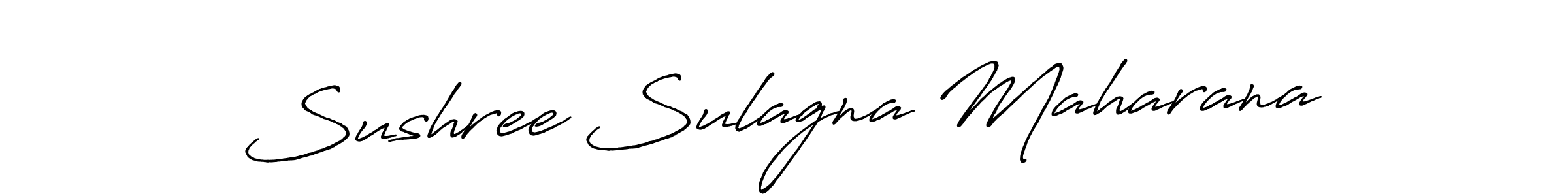 Create a beautiful signature design for name Sushree Sulagna Maharana. With this signature (Antro_Vectra_Bolder) fonts, you can make a handwritten signature for free. Sushree Sulagna Maharana signature style 7 images and pictures png