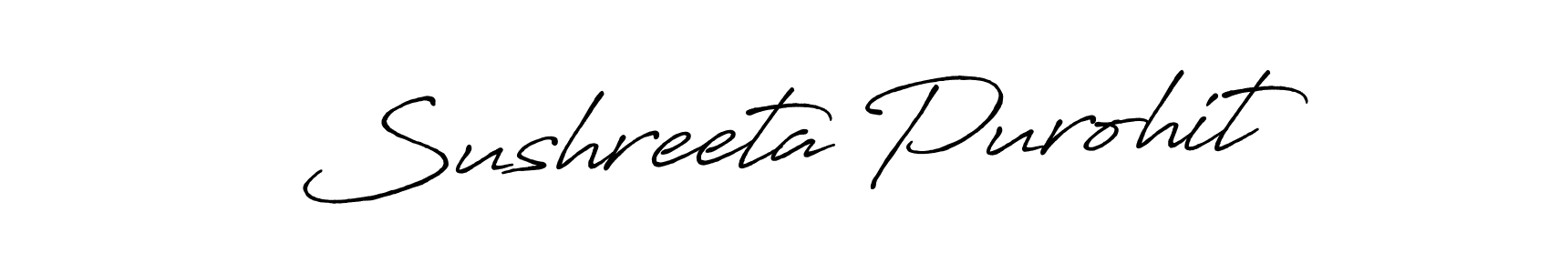 How to make Sushreeta Purohit name signature. Use Antro_Vectra_Bolder style for creating short signs online. This is the latest handwritten sign. Sushreeta Purohit signature style 7 images and pictures png