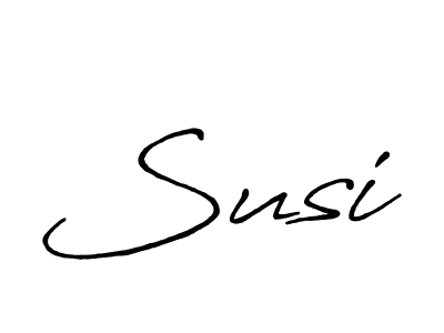 Create a beautiful signature design for name Susi. With this signature (Antro_Vectra_Bolder) fonts, you can make a handwritten signature for free. Susi signature style 7 images and pictures png