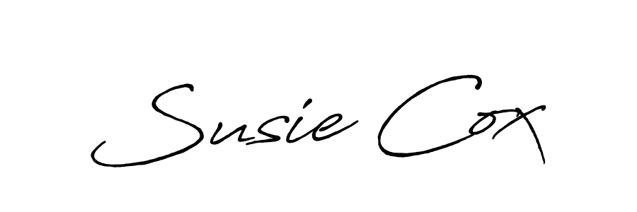 Make a beautiful signature design for name Susie Cox. With this signature (Antro_Vectra_Bolder) style, you can create a handwritten signature for free. Susie Cox signature style 7 images and pictures png