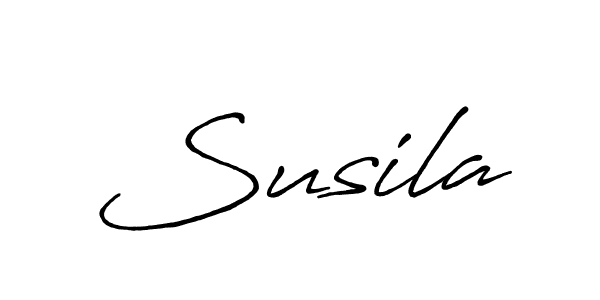 Susila stylish signature style. Best Handwritten Sign (Antro_Vectra_Bolder) for my name. Handwritten Signature Collection Ideas for my name Susila. Susila signature style 7 images and pictures png