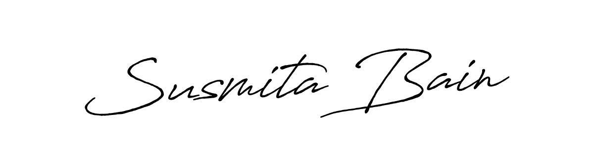 Design your own signature with our free online signature maker. With this signature software, you can create a handwritten (Antro_Vectra_Bolder) signature for name Susmita Bain. Susmita Bain signature style 7 images and pictures png