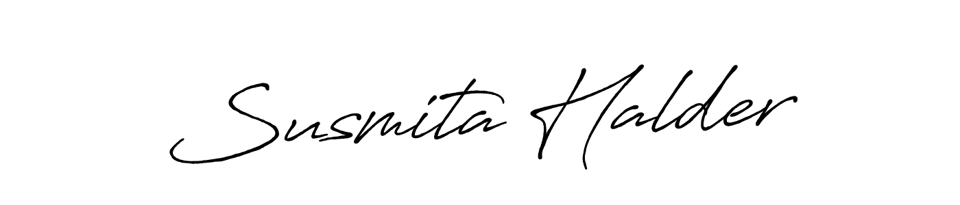 How to make Susmita Halder signature? Antro_Vectra_Bolder is a professional autograph style. Create handwritten signature for Susmita Halder name. Susmita Halder signature style 7 images and pictures png