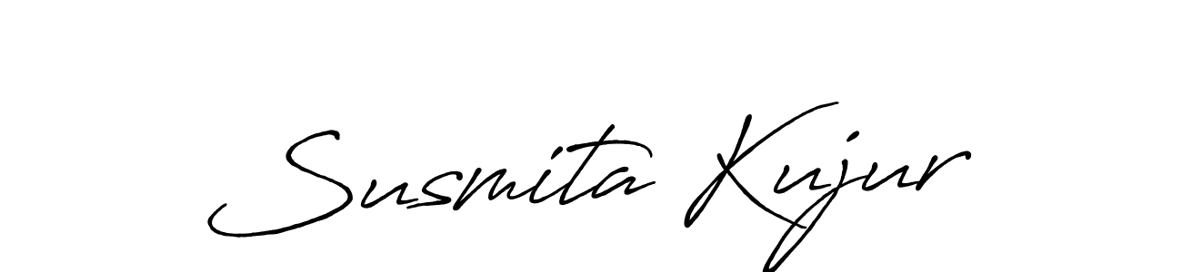 if you are searching for the best signature style for your name Susmita Kujur. so please give up your signature search. here we have designed multiple signature styles  using Antro_Vectra_Bolder. Susmita Kujur signature style 7 images and pictures png