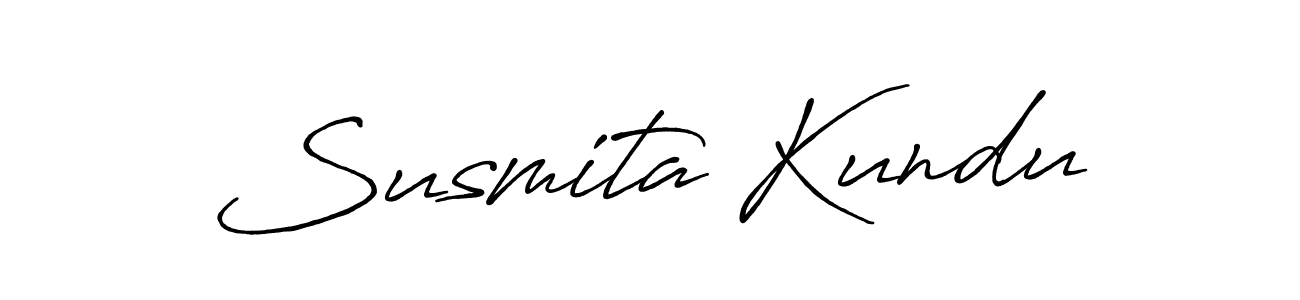 Make a beautiful signature design for name Susmita Kundu. With this signature (Antro_Vectra_Bolder) style, you can create a handwritten signature for free. Susmita Kundu signature style 7 images and pictures png