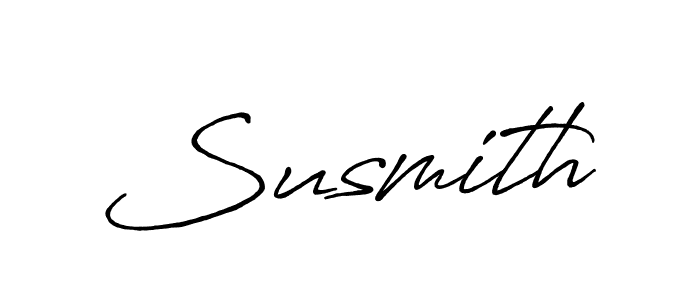 Make a beautiful signature design for name Susmith. With this signature (Antro_Vectra_Bolder) style, you can create a handwritten signature for free. Susmith signature style 7 images and pictures png