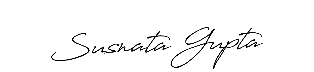 Susnata Gupta stylish signature style. Best Handwritten Sign (Antro_Vectra_Bolder) for my name. Handwritten Signature Collection Ideas for my name Susnata Gupta. Susnata Gupta signature style 7 images and pictures png