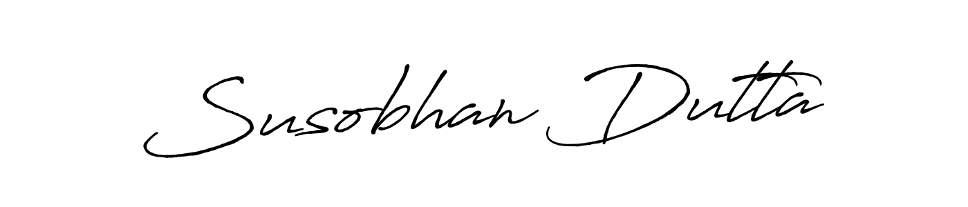 How to make Susobhan Dutta name signature. Use Antro_Vectra_Bolder style for creating short signs online. This is the latest handwritten sign. Susobhan Dutta signature style 7 images and pictures png