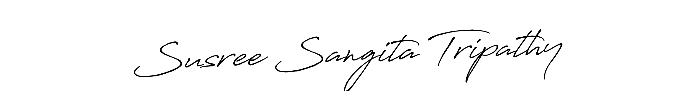 Susree Sangita Tripathy stylish signature style. Best Handwritten Sign (Antro_Vectra_Bolder) for my name. Handwritten Signature Collection Ideas for my name Susree Sangita Tripathy. Susree Sangita Tripathy signature style 7 images and pictures png