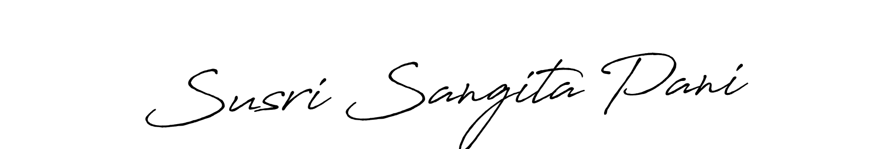 if you are searching for the best signature style for your name Susri Sangita Pani. so please give up your signature search. here we have designed multiple signature styles  using Antro_Vectra_Bolder. Susri Sangita Pani signature style 7 images and pictures png