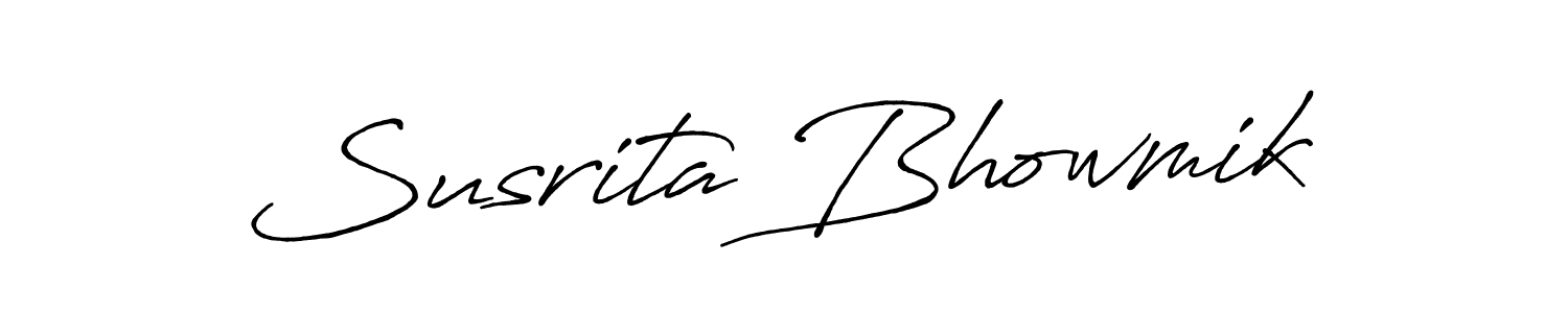 Make a beautiful signature design for name Susrita Bhowmik. Use this online signature maker to create a handwritten signature for free. Susrita Bhowmik signature style 7 images and pictures png