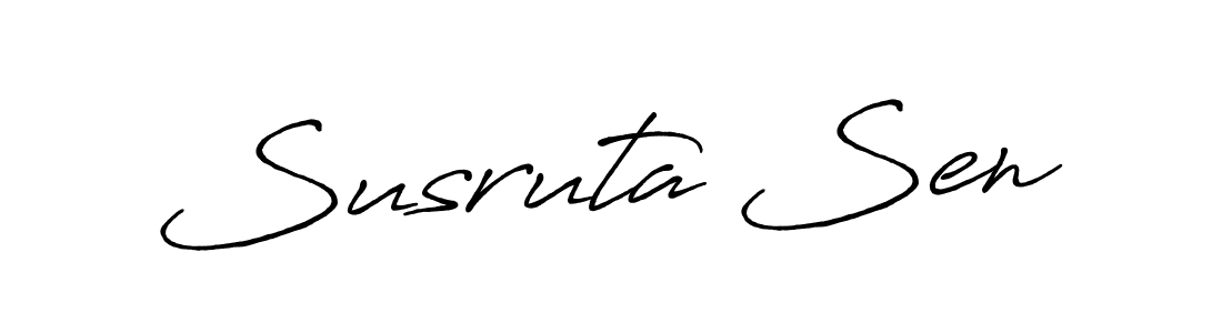 The best way (Antro_Vectra_Bolder) to make a short signature is to pick only two or three words in your name. The name Susruta Sen include a total of six letters. For converting this name. Susruta Sen signature style 7 images and pictures png