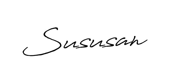 Create a beautiful signature design for name Sususan. With this signature (Antro_Vectra_Bolder) fonts, you can make a handwritten signature for free. Sususan signature style 7 images and pictures png