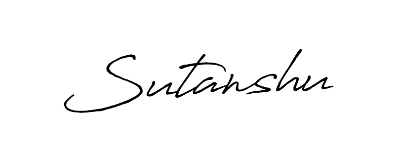 It looks lik you need a new signature style for name Sutanshu. Design unique handwritten (Antro_Vectra_Bolder) signature with our free signature maker in just a few clicks. Sutanshu signature style 7 images and pictures png