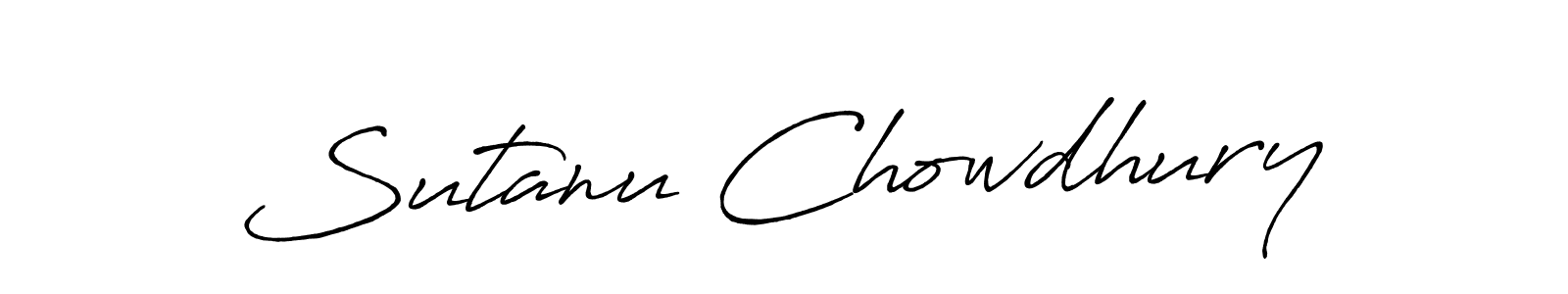 Also we have Sutanu Chowdhury name is the best signature style. Create professional handwritten signature collection using Antro_Vectra_Bolder autograph style. Sutanu Chowdhury signature style 7 images and pictures png