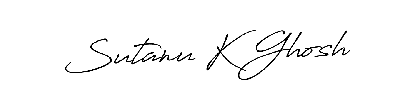 The best way (Antro_Vectra_Bolder) to make a short signature is to pick only two or three words in your name. The name Sutanu K Ghosh include a total of six letters. For converting this name. Sutanu K Ghosh signature style 7 images and pictures png