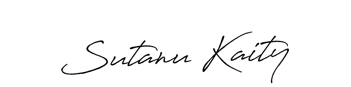 Make a beautiful signature design for name Sutanu Kaity. With this signature (Antro_Vectra_Bolder) style, you can create a handwritten signature for free. Sutanu Kaity signature style 7 images and pictures png