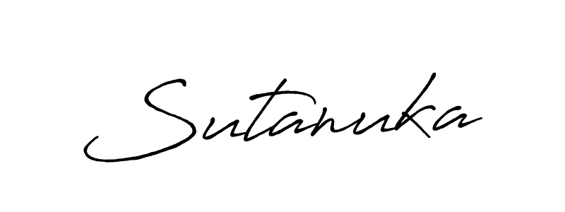 Also You can easily find your signature by using the search form. We will create Sutanuka name handwritten signature images for you free of cost using Antro_Vectra_Bolder sign style. Sutanuka signature style 7 images and pictures png