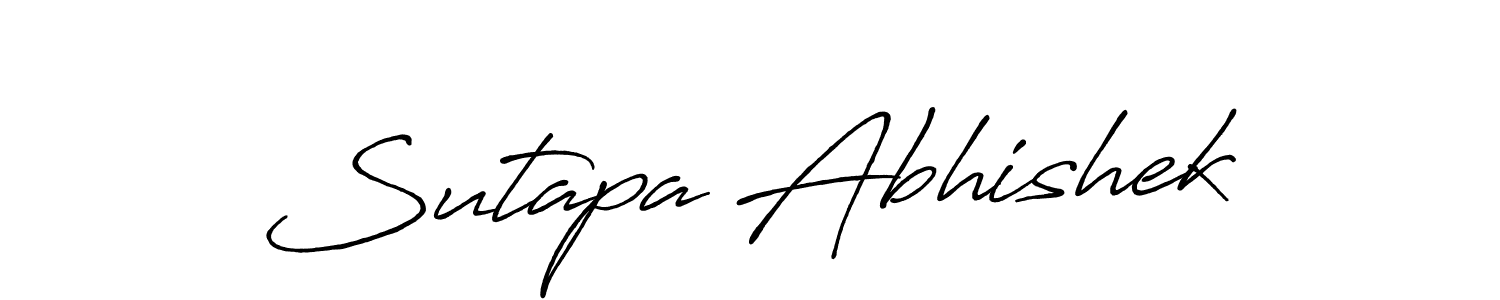 Once you've used our free online signature maker to create your best signature Antro_Vectra_Bolder style, it's time to enjoy all of the benefits that Sutapa Abhishek name signing documents. Sutapa Abhishek signature style 7 images and pictures png
