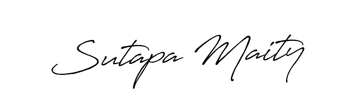 Sutapa Maity stylish signature style. Best Handwritten Sign (Antro_Vectra_Bolder) for my name. Handwritten Signature Collection Ideas for my name Sutapa Maity. Sutapa Maity signature style 7 images and pictures png