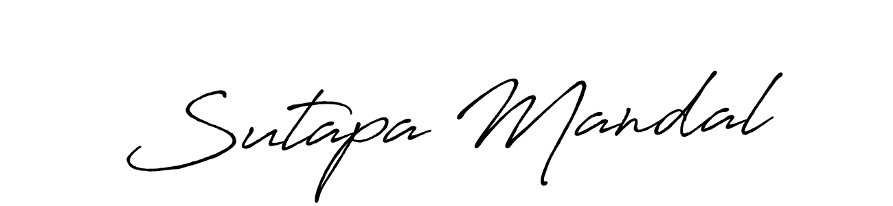 Make a beautiful signature design for name Sutapa Mandal. With this signature (Antro_Vectra_Bolder) style, you can create a handwritten signature for free. Sutapa Mandal signature style 7 images and pictures png