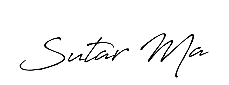 Create a beautiful signature design for name Sutar Ma. With this signature (Antro_Vectra_Bolder) fonts, you can make a handwritten signature for free. Sutar Ma signature style 7 images and pictures png