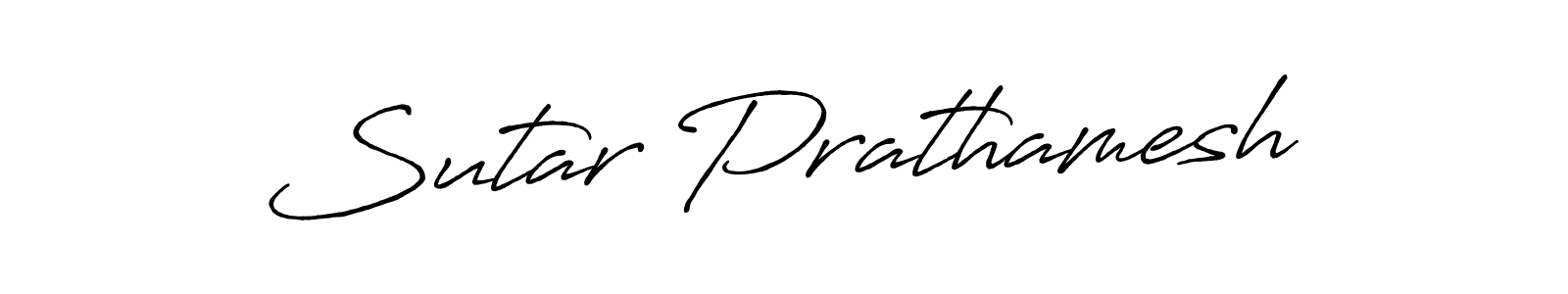 Create a beautiful signature design for name Sutar Prathamesh. With this signature (Antro_Vectra_Bolder) fonts, you can make a handwritten signature for free. Sutar Prathamesh signature style 7 images and pictures png
