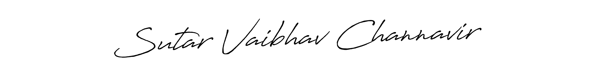 Sutar Vaibhav Channavir stylish signature style. Best Handwritten Sign (Antro_Vectra_Bolder) for my name. Handwritten Signature Collection Ideas for my name Sutar Vaibhav Channavir. Sutar Vaibhav Channavir signature style 7 images and pictures png