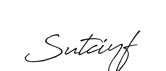 Also You can easily find your signature by using the search form. We will create Sutciyf name handwritten signature images for you free of cost using Antro_Vectra_Bolder sign style. Sutciyf signature style 7 images and pictures png