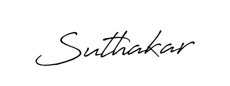 Suthakar stylish signature style. Best Handwritten Sign (Antro_Vectra_Bolder) for my name. Handwritten Signature Collection Ideas for my name Suthakar. Suthakar signature style 7 images and pictures png