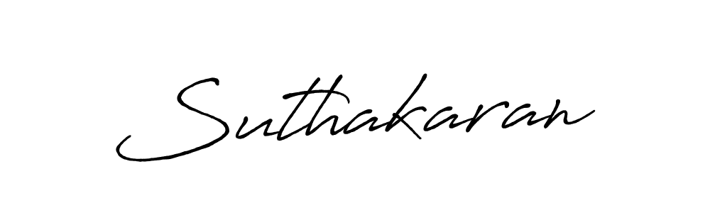 Design your own signature with our free online signature maker. With this signature software, you can create a handwritten (Antro_Vectra_Bolder) signature for name Suthakaran. Suthakaran signature style 7 images and pictures png