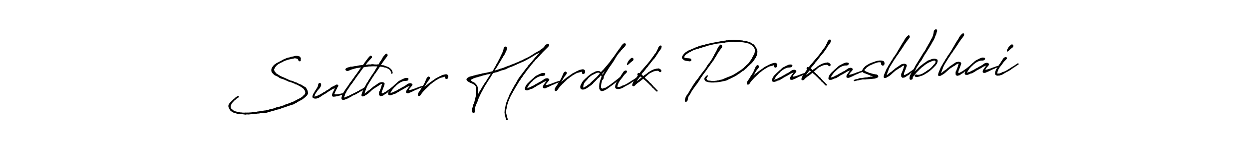 It looks lik you need a new signature style for name Suthar Hardik Prakashbhai. Design unique handwritten (Antro_Vectra_Bolder) signature with our free signature maker in just a few clicks. Suthar Hardik Prakashbhai signature style 7 images and pictures png