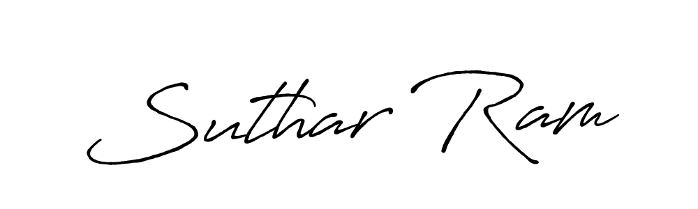 The best way (Antro_Vectra_Bolder) to make a short signature is to pick only two or three words in your name. The name Suthar Ram include a total of six letters. For converting this name. Suthar Ram signature style 7 images and pictures png
