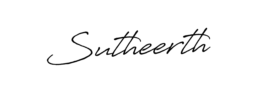 How to make Sutheerth signature? Antro_Vectra_Bolder is a professional autograph style. Create handwritten signature for Sutheerth name. Sutheerth signature style 7 images and pictures png