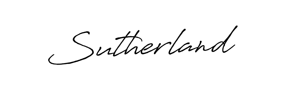 How to make Sutherland name signature. Use Antro_Vectra_Bolder style for creating short signs online. This is the latest handwritten sign. Sutherland signature style 7 images and pictures png