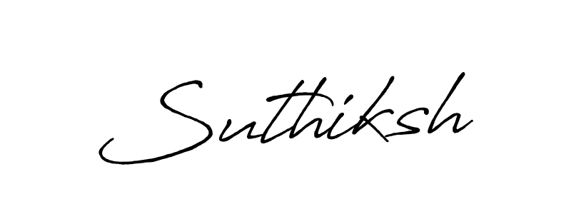 You should practise on your own different ways (Antro_Vectra_Bolder) to write your name (Suthiksh) in signature. don't let someone else do it for you. Suthiksh signature style 7 images and pictures png