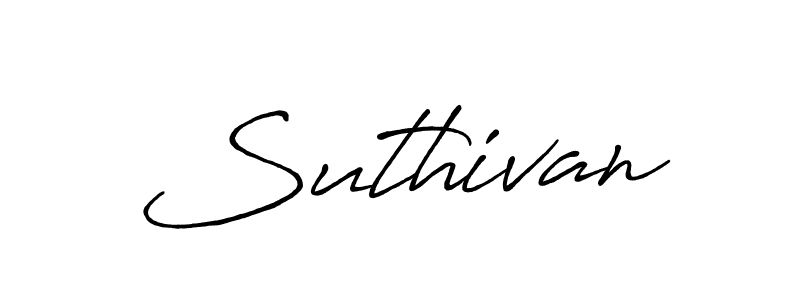 How to make Suthivan signature? Antro_Vectra_Bolder is a professional autograph style. Create handwritten signature for Suthivan name. Suthivan signature style 7 images and pictures png