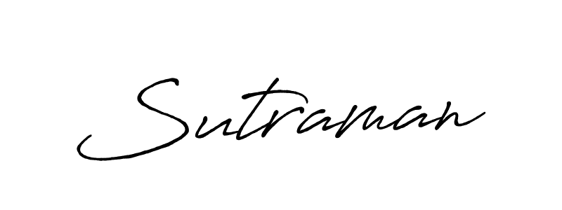 Design your own signature with our free online signature maker. With this signature software, you can create a handwritten (Antro_Vectra_Bolder) signature for name Sutraman. Sutraman signature style 7 images and pictures png