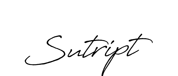 The best way (Antro_Vectra_Bolder) to make a short signature is to pick only two or three words in your name. The name Sutript include a total of six letters. For converting this name. Sutript signature style 7 images and pictures png