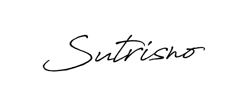 Design your own signature with our free online signature maker. With this signature software, you can create a handwritten (Antro_Vectra_Bolder) signature for name Sutrisno. Sutrisno signature style 7 images and pictures png