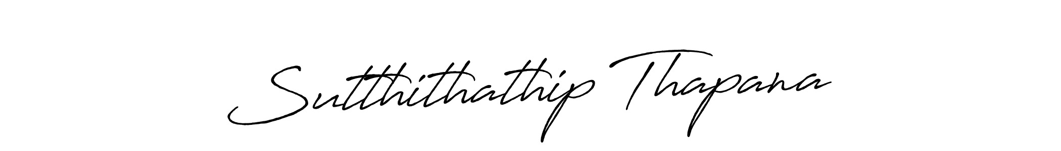 How to make Sutthithathip Thapana signature? Antro_Vectra_Bolder is a professional autograph style. Create handwritten signature for Sutthithathip Thapana name. Sutthithathip Thapana signature style 7 images and pictures png
