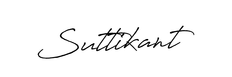 Also we have Suttikant name is the best signature style. Create professional handwritten signature collection using Antro_Vectra_Bolder autograph style. Suttikant signature style 7 images and pictures png