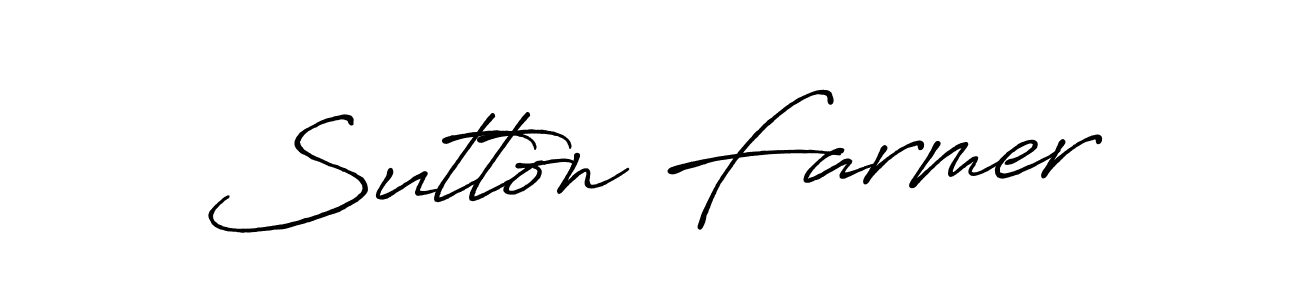 Design your own signature with our free online signature maker. With this signature software, you can create a handwritten (Antro_Vectra_Bolder) signature for name Sutton Farmer. Sutton Farmer signature style 7 images and pictures png