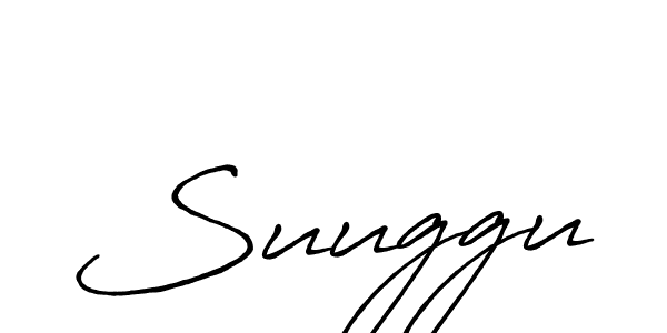 You should practise on your own different ways (Antro_Vectra_Bolder) to write your name (Suuggu) in signature. don't let someone else do it for you. Suuggu signature style 7 images and pictures png