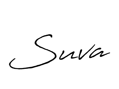 How to make Suva signature? Antro_Vectra_Bolder is a professional autograph style. Create handwritten signature for Suva name. Suva signature style 7 images and pictures png