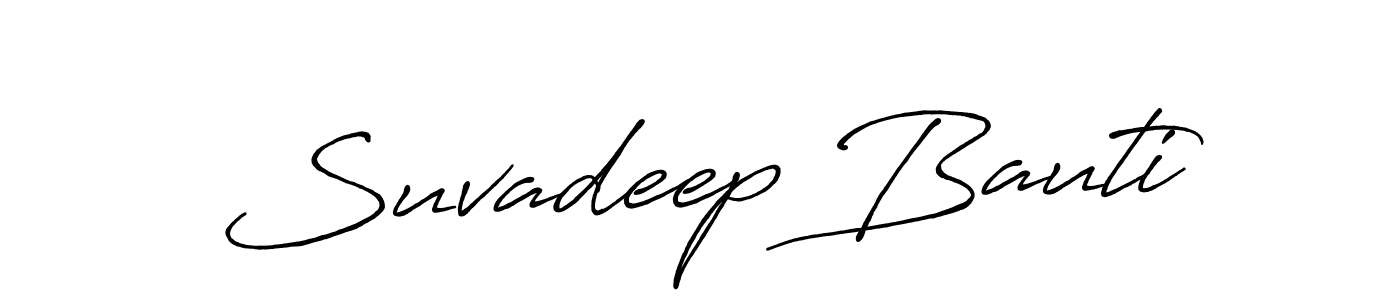 Suvadeep Bauti stylish signature style. Best Handwritten Sign (Antro_Vectra_Bolder) for my name. Handwritten Signature Collection Ideas for my name Suvadeep Bauti. Suvadeep Bauti signature style 7 images and pictures png